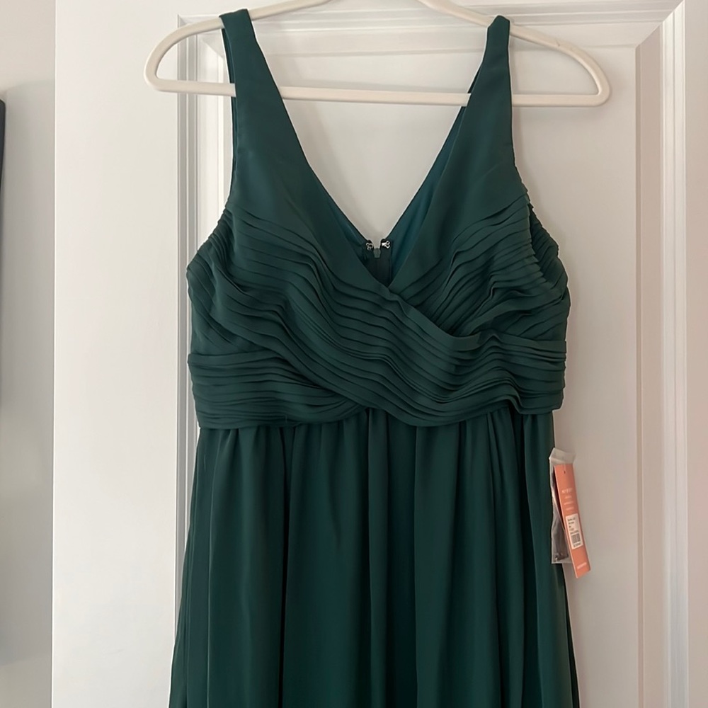 NWT Birdy Grey Laurie Empire Dress - Chiffon Emerald